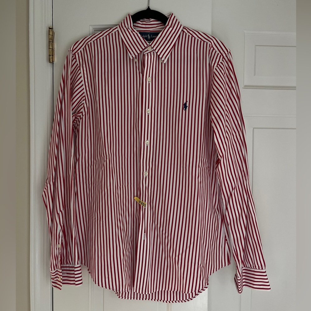 Polo Ralph Lauren Crimson Striped Button Down